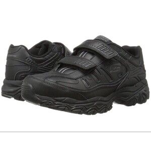 SKECHERS Afterburn Mens 15 Sneakers Athletic Work Shoes Memory Fit NEW Wide Fit